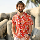 Hawaiian Shirts for Men Aloha Casual Button Down Cruise Beach Wear Short Sleeve
