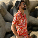 Hawaiian Shirts for Men Aloha Casual Button Down Cruise Beach Wear Short Sleeve