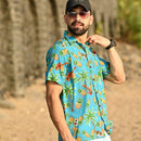 Hawaiian Shirts for Men Aloha Casual Button Down Cruise Beach Wear Short Sleeve