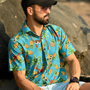 Hawaiian Shirts for Men Aloha Casual Button Down Cruise Beach Wear Short Sleeve