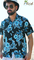 Hawaiian Shirts for Men Aloha Casual Button Down Cruise Beach Wear Short Sleeve