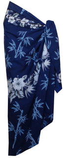 Sarong Women Bamboo Tree Printed Beach Swimsuit Wrap One Size Pareo