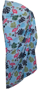 Sarong Women Flamingo Printed Beach Swimsuit Wrap One Size Pareo