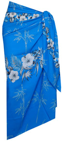 Sarong Women Bamboo Tree Printed Beach Swimsuit Wrap One Size Pareo