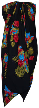 Sarong Parrot Beach Swimsuit Wrap One Size Bikini Cover up Dress Pareo