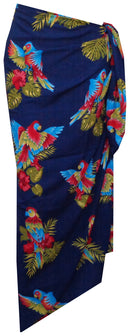 Sarong Parrot Beach Swimsuit Wrap One Size Bikini Cover up Dress Pareo