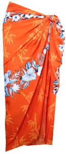 Sarong Women Bamboo Tree Printed Beach Swimsuit Wrap One Size Pareo