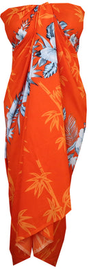 Sarong Women Bamboo Tree Printed Beach Swimsuit Wrap One Size Pareo