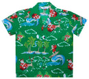 Hawaiian Shirts Boys Christmas Santa Beach Party Short Sleeve Holiday Casual