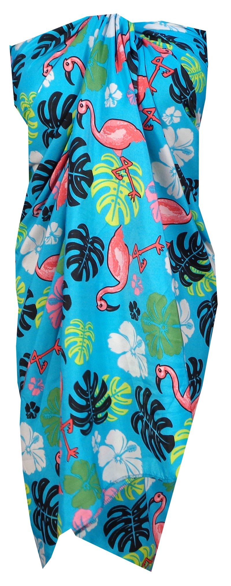 Sarong Women Flamingo Printed Beach Swimsuit Wrap One Size Pareo