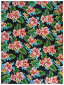 Sarong Allover Flower Leaf Beach Swimsuit Wrap Plus Size Cover up Pareo