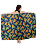 Alvish Sarong Women Men Pineapple Party Swimsuit Plus Size Pareo Holiday Beach