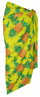 Alvish Sarong Women Men Pineapple Party Swimsuit Plus Size Pareo Holiday Beach