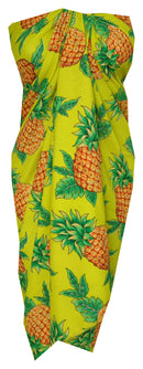 Alvish Sarong Women Men Pineapple Party Swimsuit Plus Size Pareo Holiday Beach
