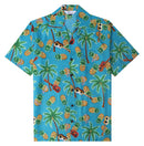 Hawaiian Shirts for Men Aloha Casual Button Down Cruise Beach Wear Short Sleeve