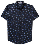 Shirts for Men Short Sleeve Casual Regular Fit Cotton Shirt Button Down Pocket