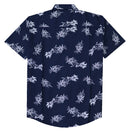 Men's Button Down Short Sleeve Casual Regular Fit Pocket Cotton Shirt