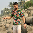 Hawaiian Shirt Mens Allover Flower Beach Aloha Party Casual Holiday Short Sleeve