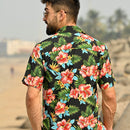 Hawaiian Shirt Mens Allover Flower Beach Aloha Party Casual Holiday Short Sleeve