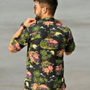Hawaiian Shirt Mens Scenic Flamingo Beach Aloha Casual Holiday Short Sleeve