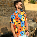 Hawaiian Shirts for Men Aloha Casual Button Down Cruise Beach Wear Short Sleeve