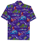 Hawaiian Shirts for Men Aloha Party Casual Camp Cruise vacation Tourist Wear