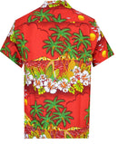 Hawaiian Shirts Mens Floral Scenic Beach Aloha Party Camp Short Sleeve Holiday