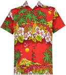 Hawaiian Shirts Mens Floral Scenic Beach Aloha Party Camp Short Sleeve Holiday