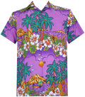 Hawaiian Shirts Mens Floral Scenic Beach Aloha Party Camp Short Sleeve Holiday