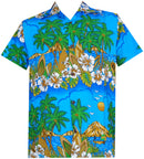Hawaiian Shirts Mens Floral Scenic Beach Aloha Party Camp Short Sleeve Holiday