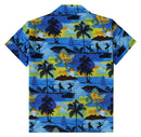 Hawaiian Shirts Boys allover Print Beach Aloha Party Camp Short Sleeve Holiday