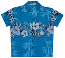 Hawaiian Shirts Boys Bamboo Beach Aloha Party Camp Short Sleeve Holiday Casual