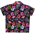 Hawaiian Shirts Boys Flamingo Beach Aloha Party Camp Short Sleeve Holiday Casual