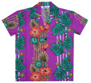 Hawaiian Shirts Boys Panel Flower Beach Aloha Party Camp Holiday Casual