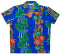 Hawaiian Shirts Boys Panel Flower Beach Aloha Party Camp Holiday Casual