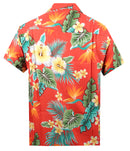 Hawaiian Shirt Mens Flower Leaf Beach Aloha Party Casual Holiday Short Sleeve