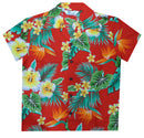 Hawaiian Shirts Boys Flower Leaf Beach Aloha Party Camp Holiday Casual
