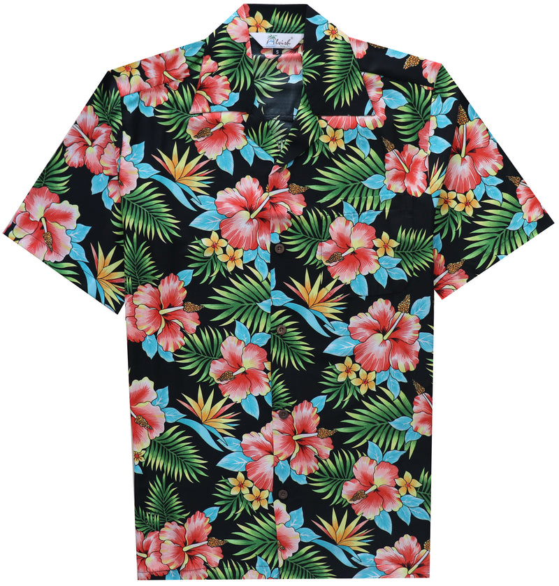 Hawaiian Shirt Mens Allover Flower Beach Aloha Party Casual Holiday Sh