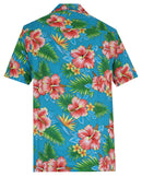 Hawaiian Shirt Mens Allover Flower Beach Aloha Party Casual Holiday Short Sleeve