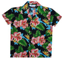 Hawaiian Shirts Boys Allover Flower Beach Aloha Party Camp Holiday Casual