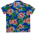 Hawaiian Shirts Boys Allover Flower Beach Aloha Party Camp Holiday Casual