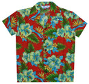 Hawaiian Shirts Boys Allover Flower Beach Aloha Party Camp Holiday Casual