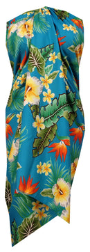 Sarong Flower Leaf Beach Swimsuit Wrap Plus Size Cover up Pareo