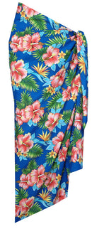 Sarong Allover Flower Leaf Beach Swimsuit Wrap Plus Size Cover up Pareo