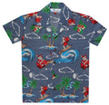 Hawaiian Shirts Boys Christmas Santa Beach Party Short Sleeve Holiday Casual
