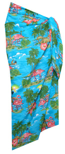 Sarong Wraps For Women mens Beach hawaiian Wraps Camp Vacation Tourist Party