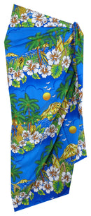 sarong coverups for women Flower Leaf Beach Swimsuit Wrap Plus Size Pareo