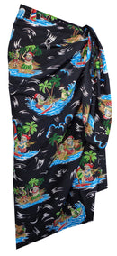 Sarong Wraps For Women mens Beach hawaiian Wraps Camp Vacation Tourist Party