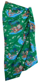 Sarong Wraps For Women mens Beach hawaiian Wraps Camp Vacation Tourist Party