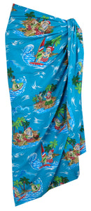 Sarong Wraps For Women mens Beach hawaiian Wraps Camp Vacation Tourist Party